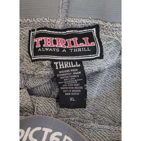 Addicted 2 Love Teenaged Young Girl Grey Casual Track XL Shorts with Drawstring - Picture 3 of 3